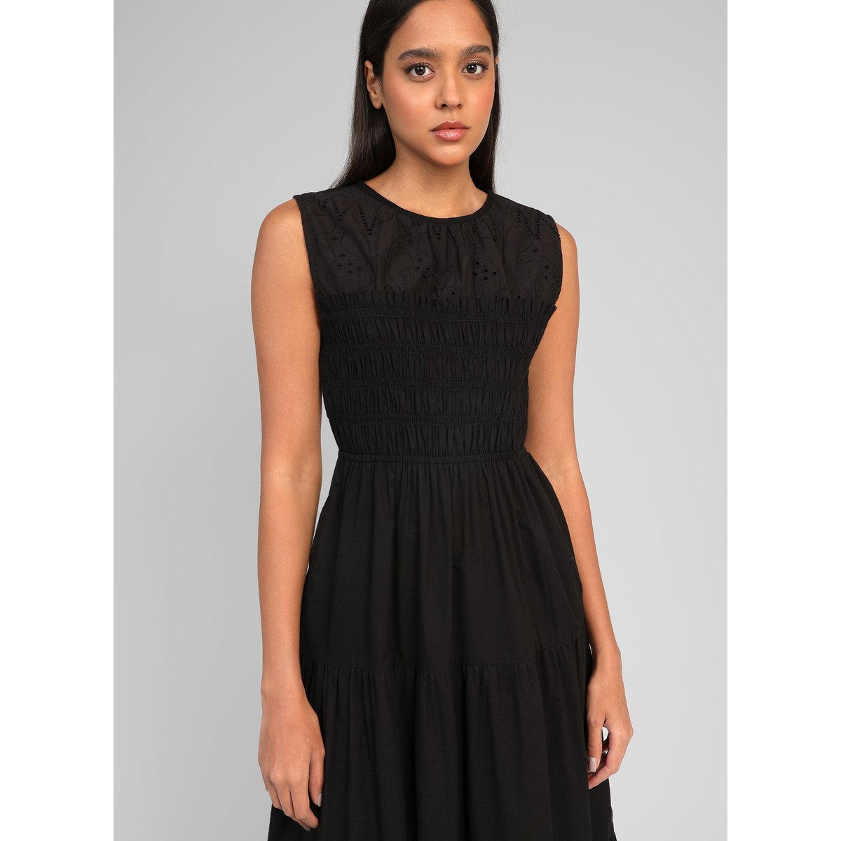 Robe Midi ODAMA noir, AN'GE