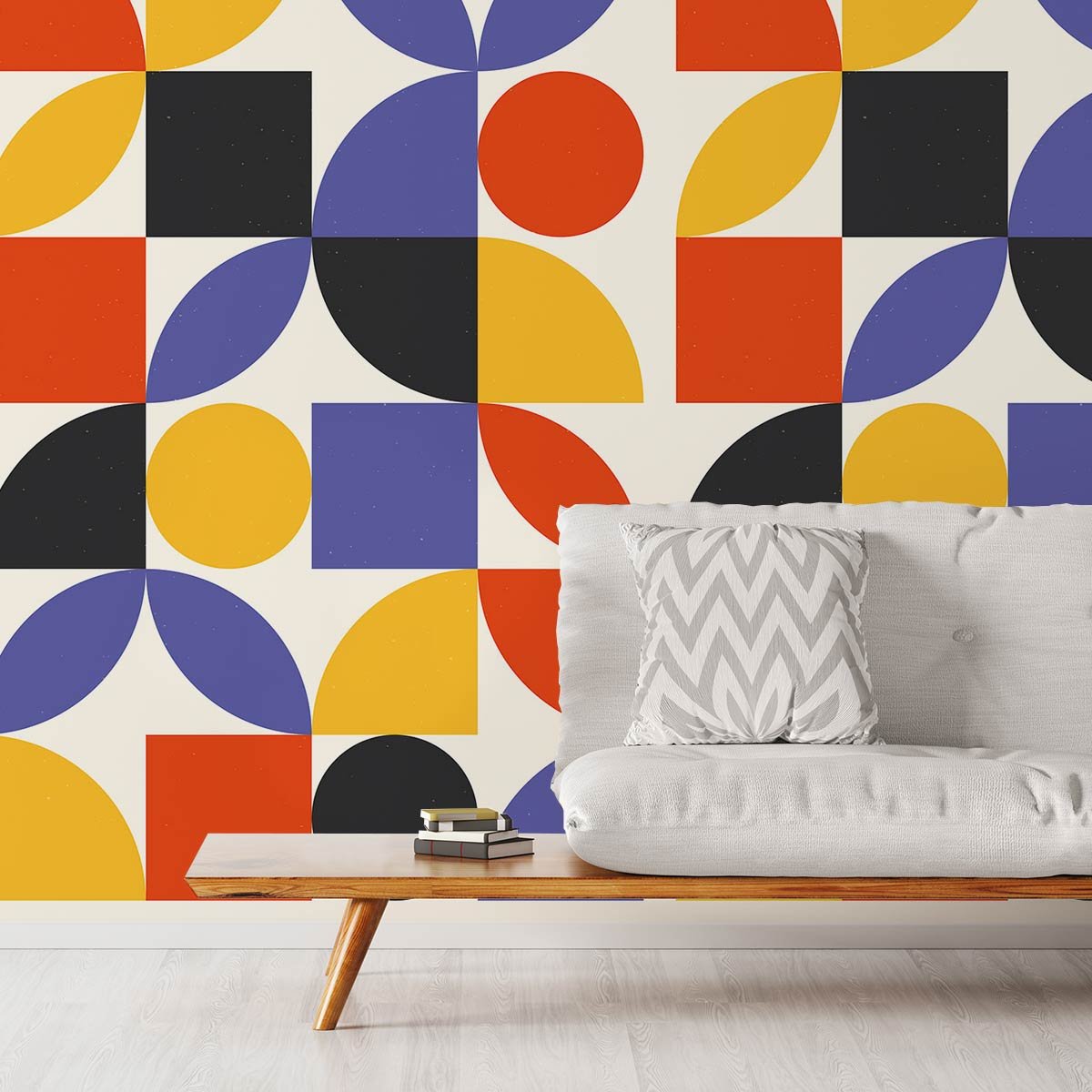 Papier peint, funky bleu, HEXOA