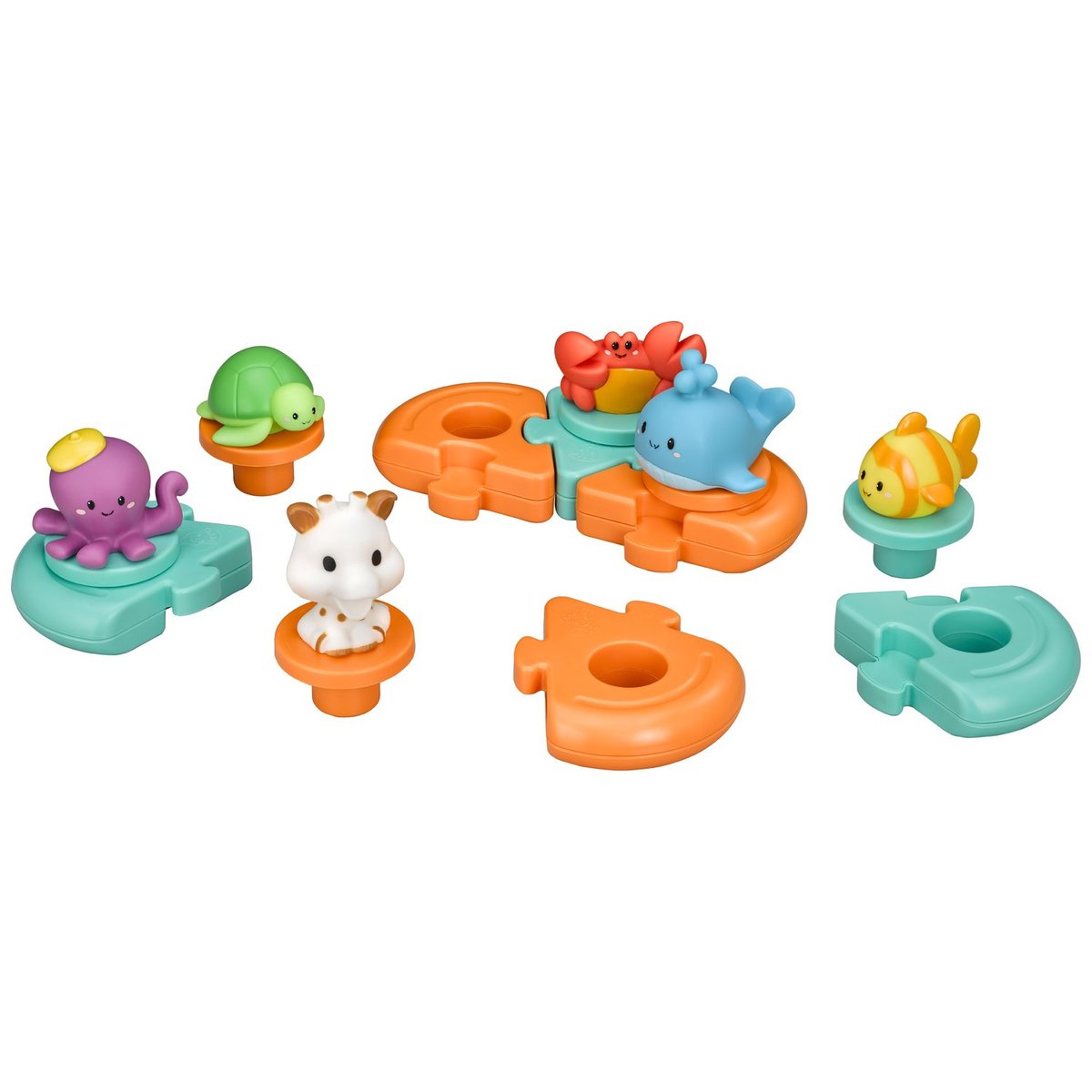 Puzzle de bain multicolore, SOPHIE LA GIRAFE