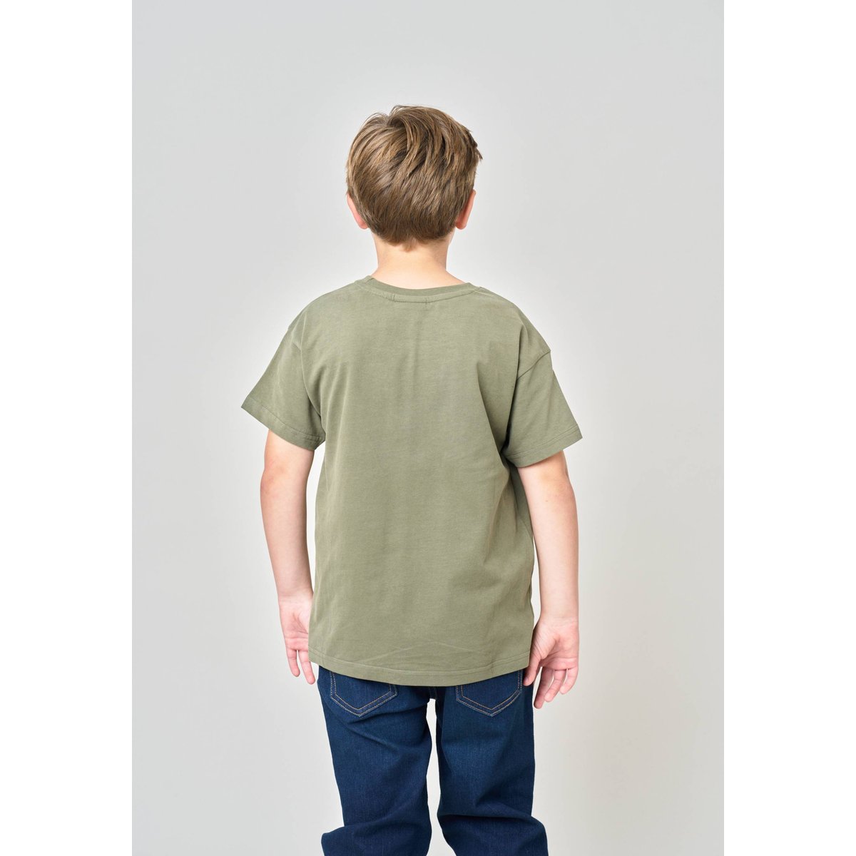 T-shirt regular garçon en 100% coton avec imprimé scooter vintage JUICY khaki, DEELUXE