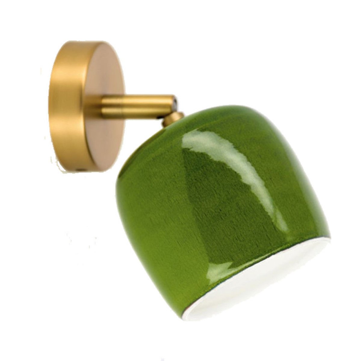 Applique Articulée Marcel Céramique de couleur Verte vert, MILLUMINE