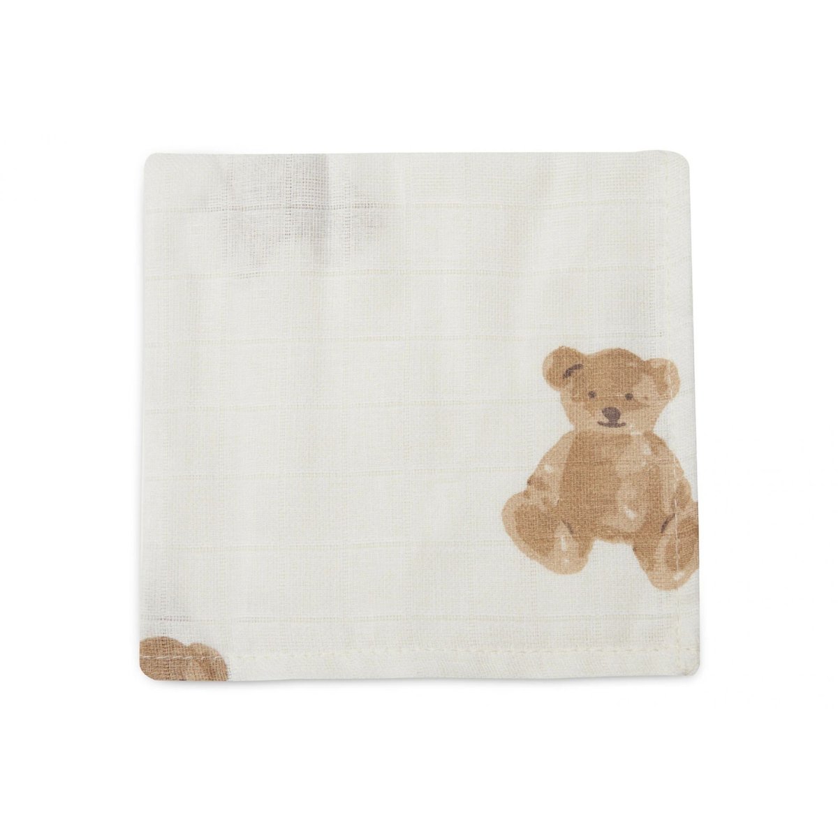 Lot de 3 langes en coton blanc, marron, JOLLEIN