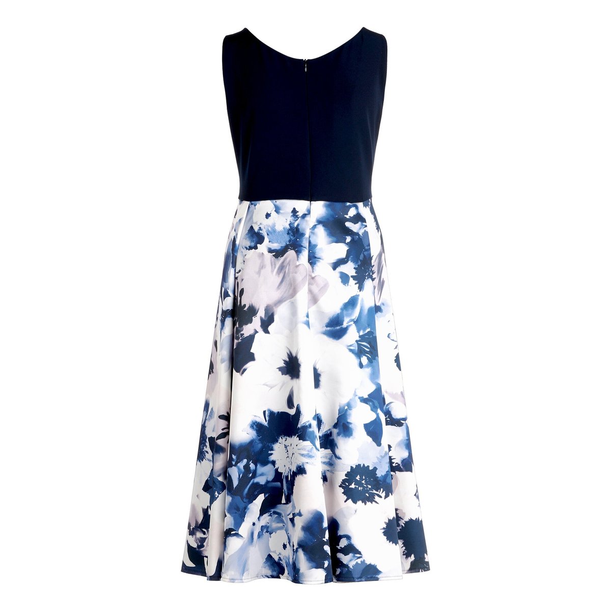 Robe de cocktail à jupe évasée patch dark blue/dark blue, VERA MONT