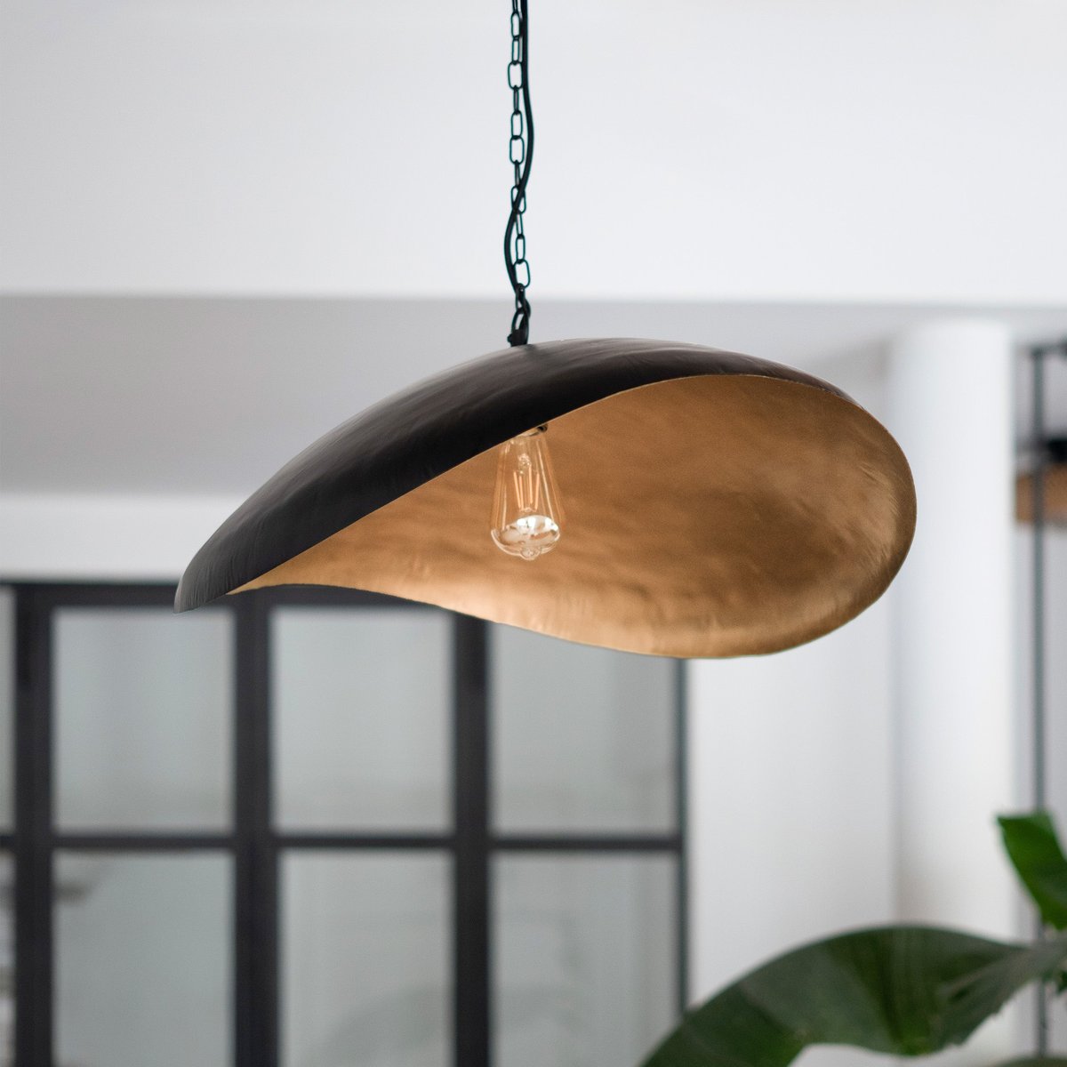 Suspension en métal 74 cm - PACHA noir, MAISON PAVANE