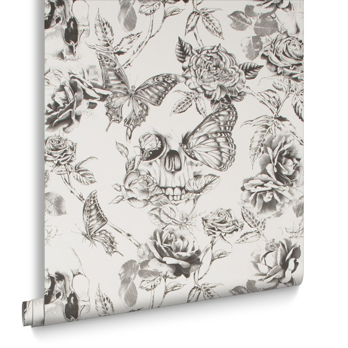 Papier peint Skull Pinks noir, GRAHAM ET BROWN