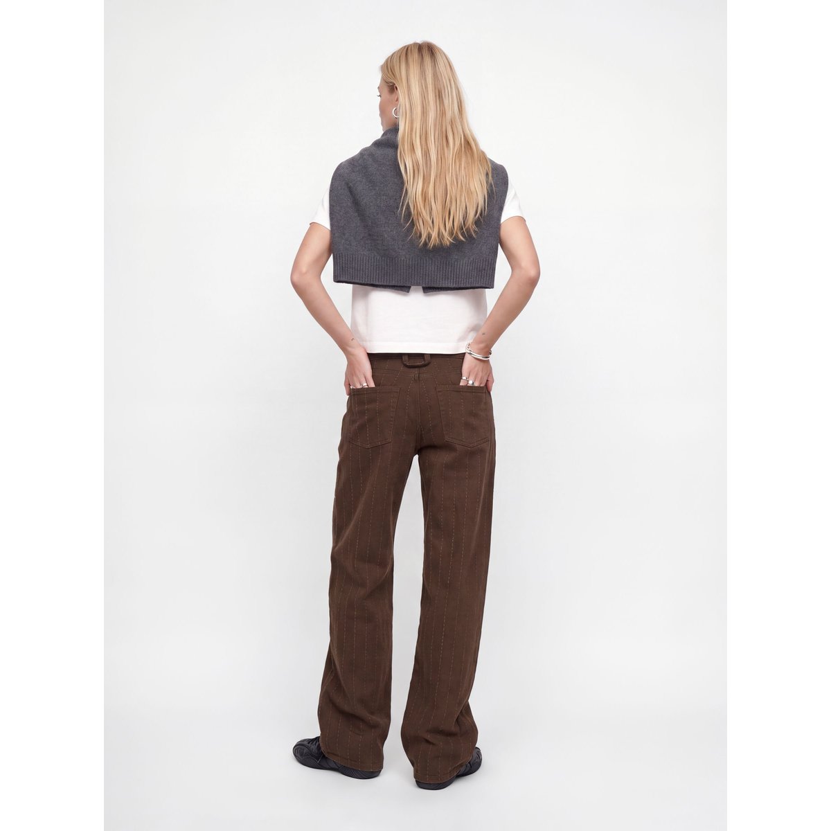 Pantalon À Jambe Large demitasse 1, JJXX