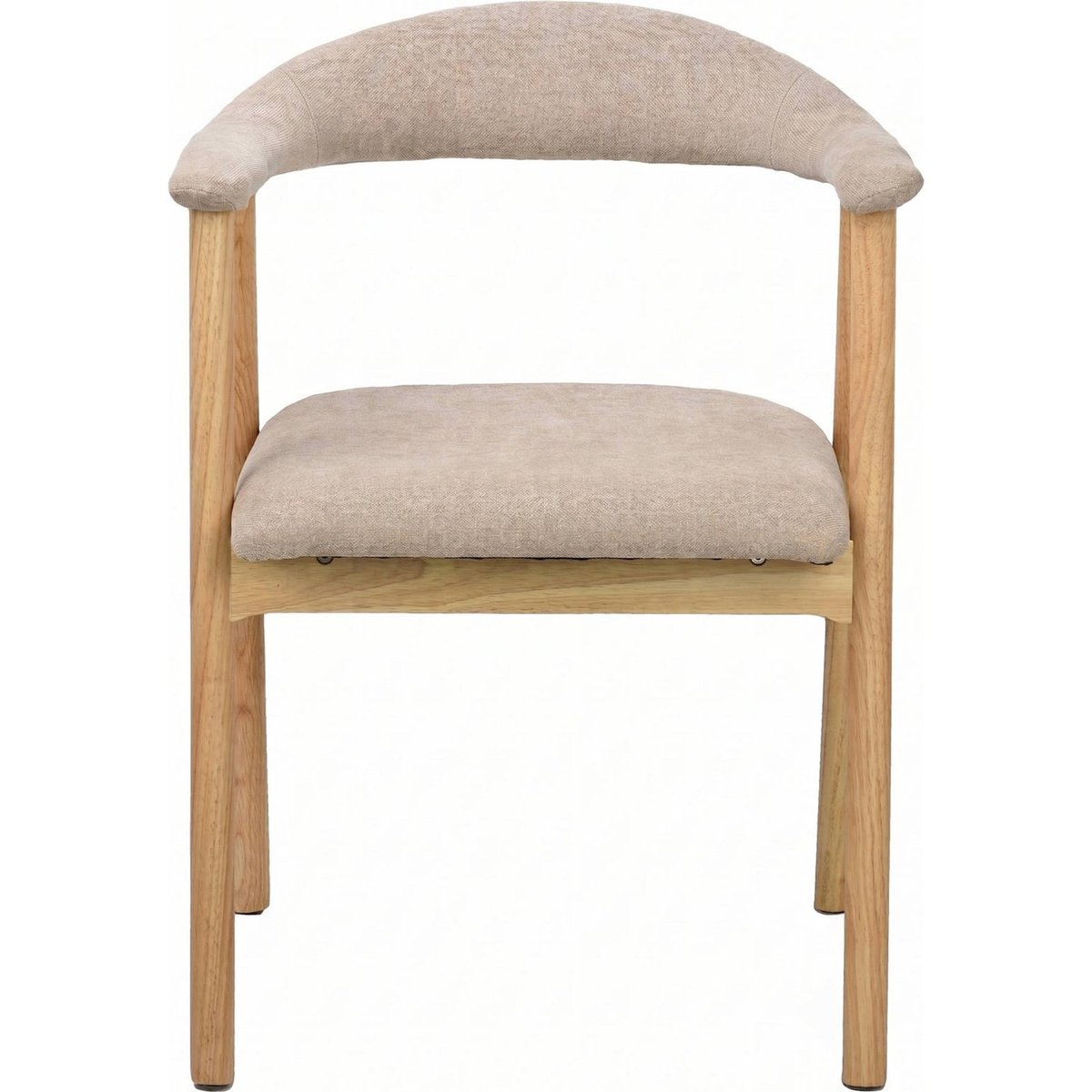 Chaise de salle à manger bois et bouclette gris taupe chiné storm, RECOLLECTION