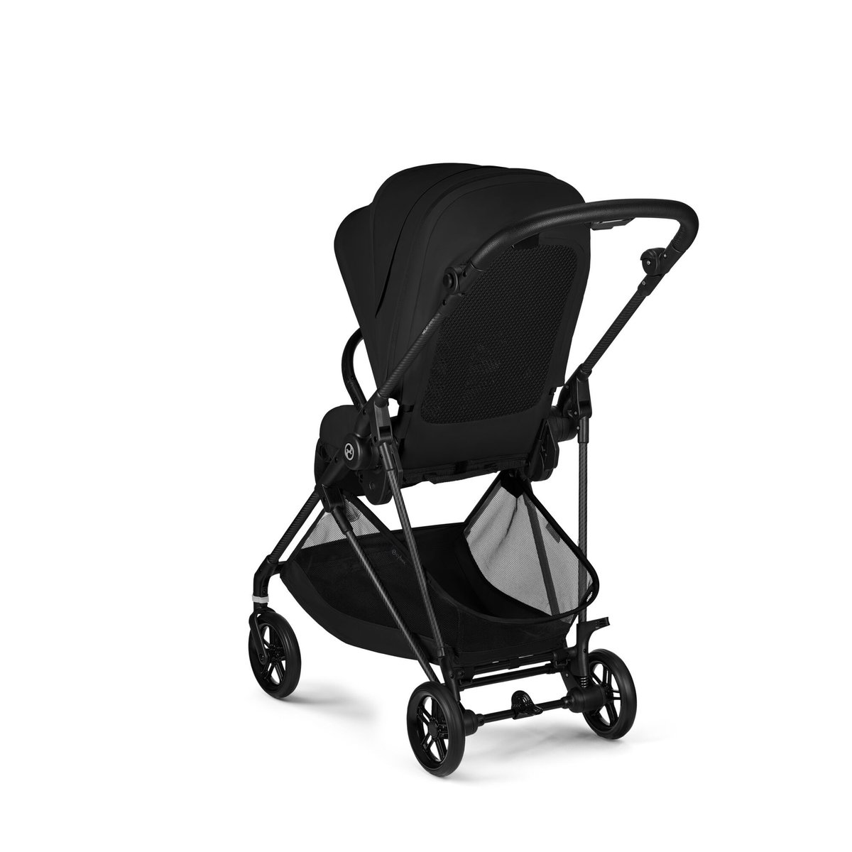 Pack poussette duo Melio Carbon 6 + siège auto Cloud G3 i-Size Tissu Plus noir magic black, CYBEX