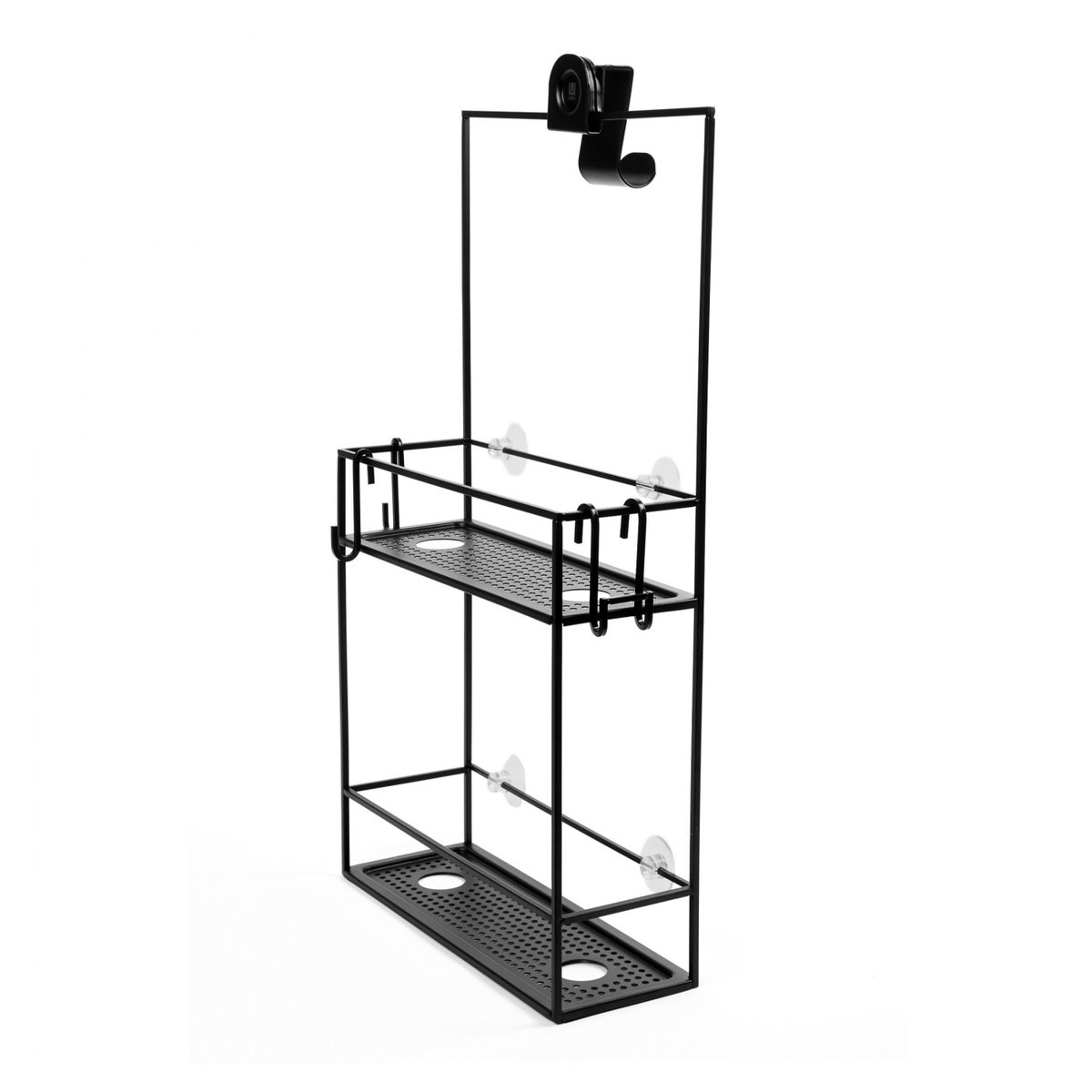 Étagère de douche design CUBIKO noir, UMBRA