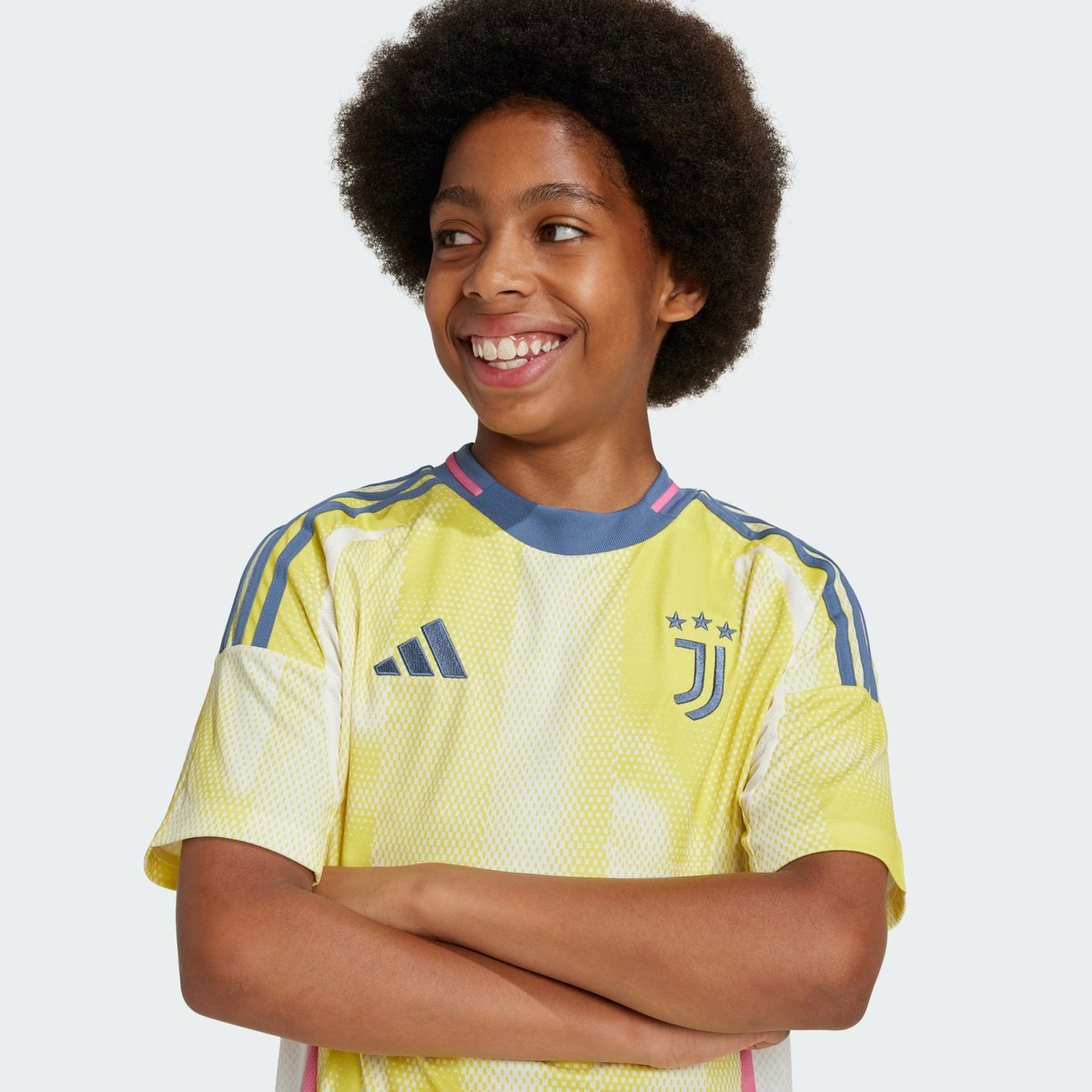 Maillot Extérieur Juventus 24/25 Enfants pure sulfur, adidas Performance