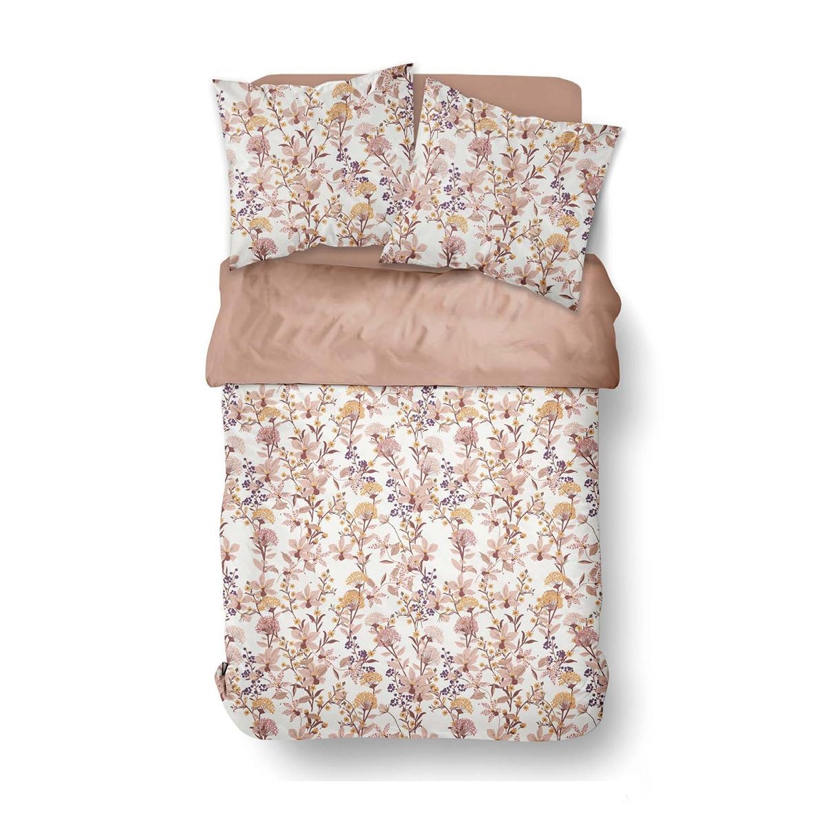 Parure de lit imprimé Floral SUNSHINE ESMEE rose, TODAY