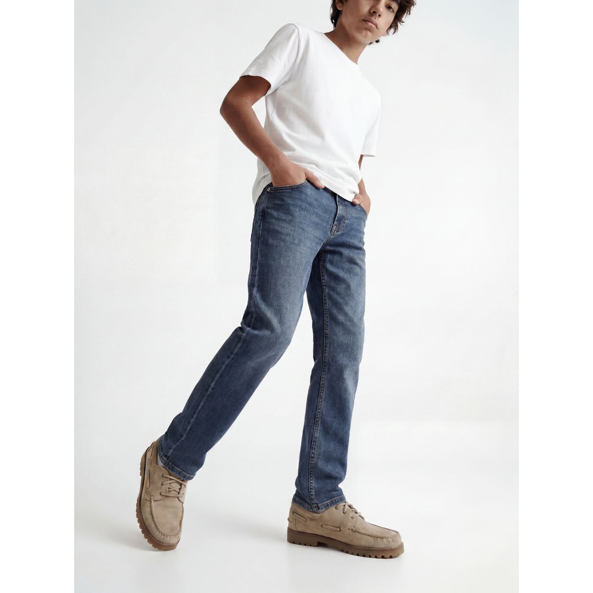 Jean droit blue denim, JACK & JONES JUNIOR