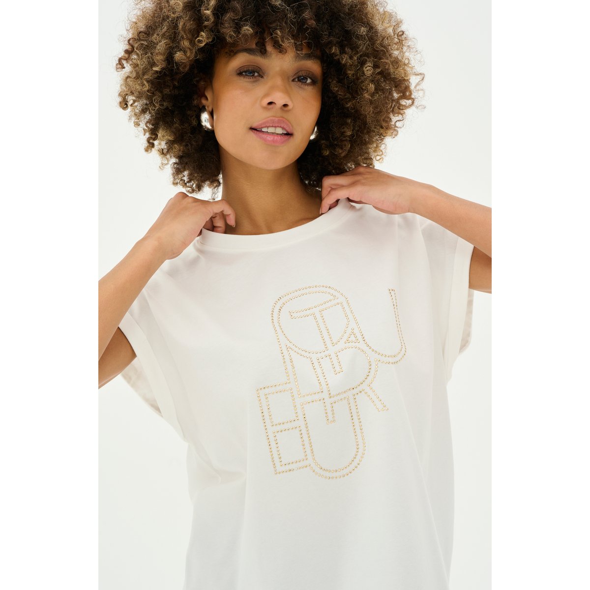 T-shirt blanc spring gardenia, CULTURE