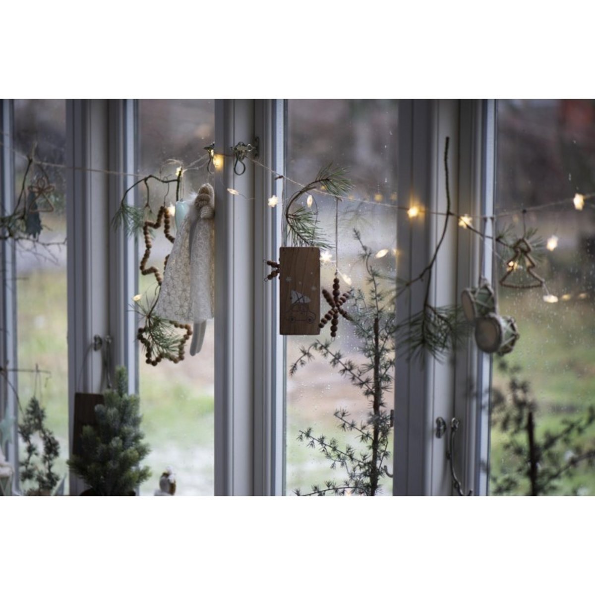 Décoration de sapin bois naturel étoile bois clair, IB LAURSEN