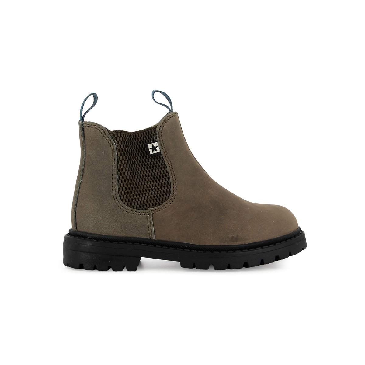 Bottine à Zip BOOTS CHELSEA marron / beige, BONTON
