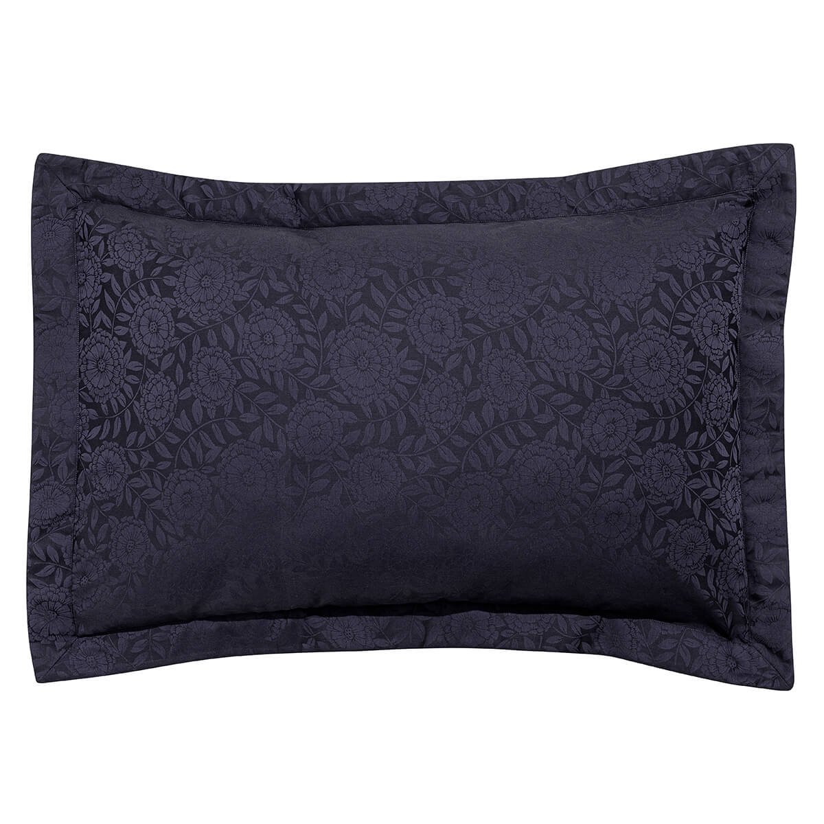 Taie d'oreiller en Coton, FLORA encre, LE JACQUARD FRANCAIS
