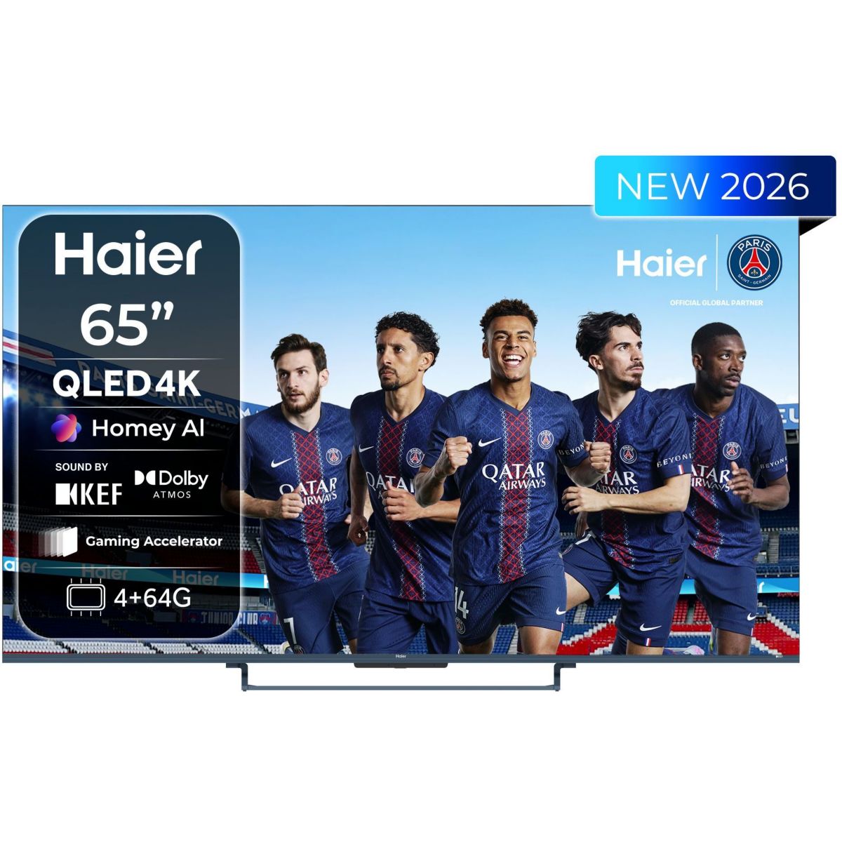 TV QLED H65S90GUX (2026) 65" (165 cm) couleur unique, HAIER