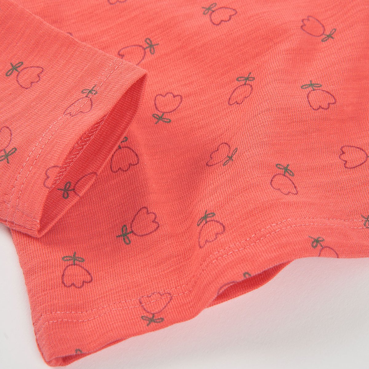 T-shirt fille maille imprimé fleurs multicolore, BOBOLI