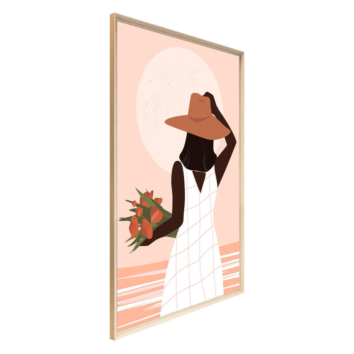 Tableau Mural Encadré Femme Au Chapeau ILLUSTRATION tableaux encadrés, CEANOTHE