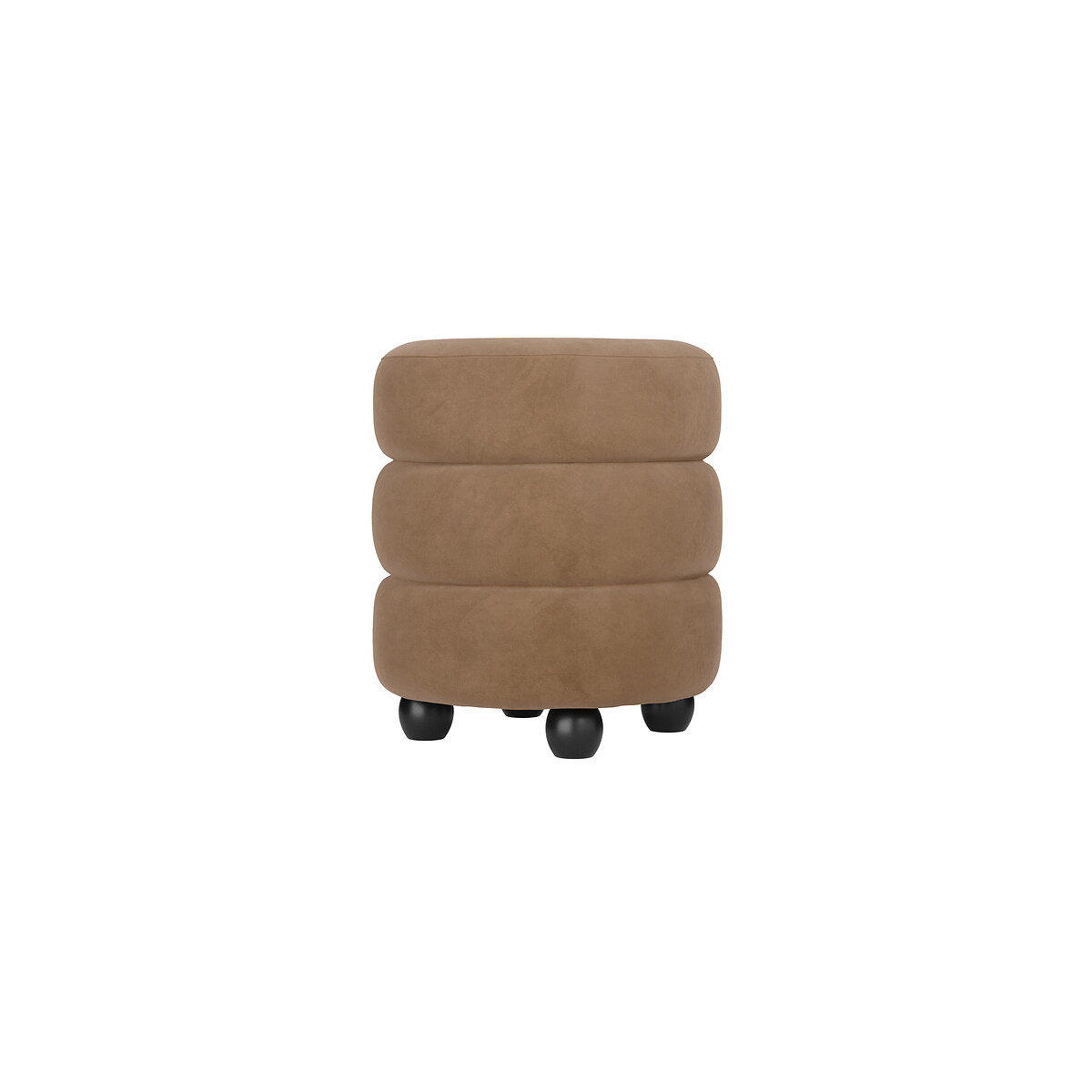 Elettra Sculptural Boucle Pouffe black, ÉDITÉ