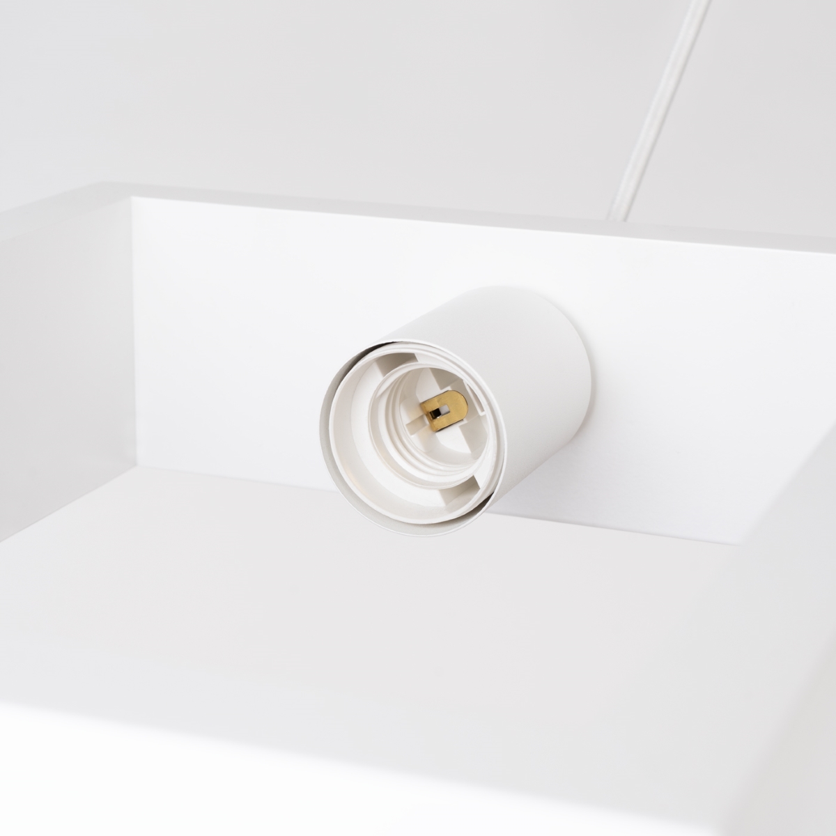 Suspension Acier Blanc E27 1 Aries blanc, EDEN