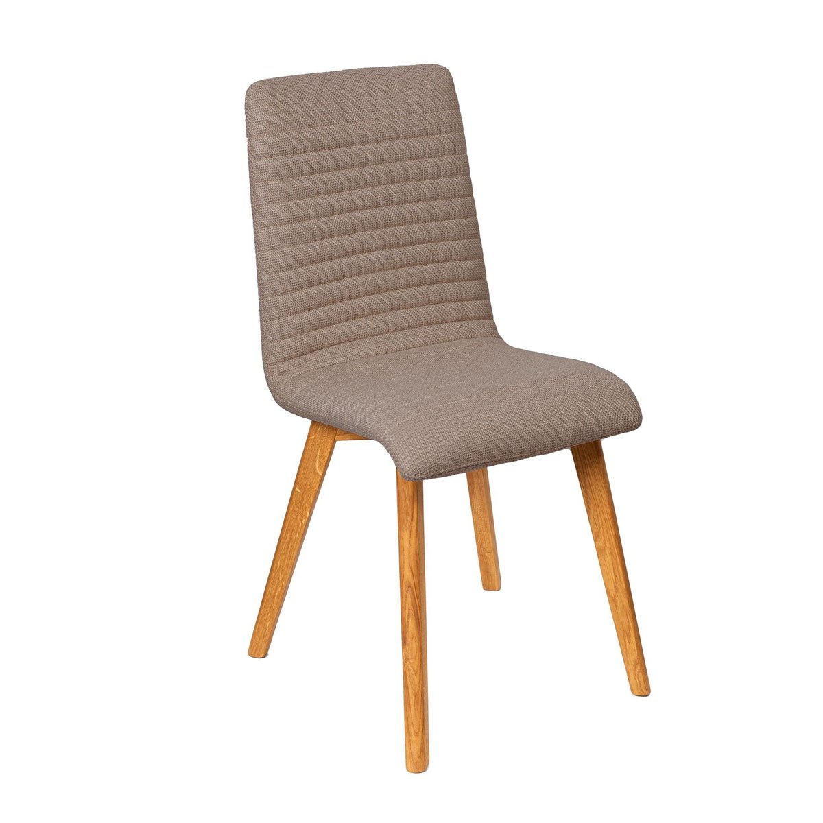 Chaise repas tissu taupe, ZAGO