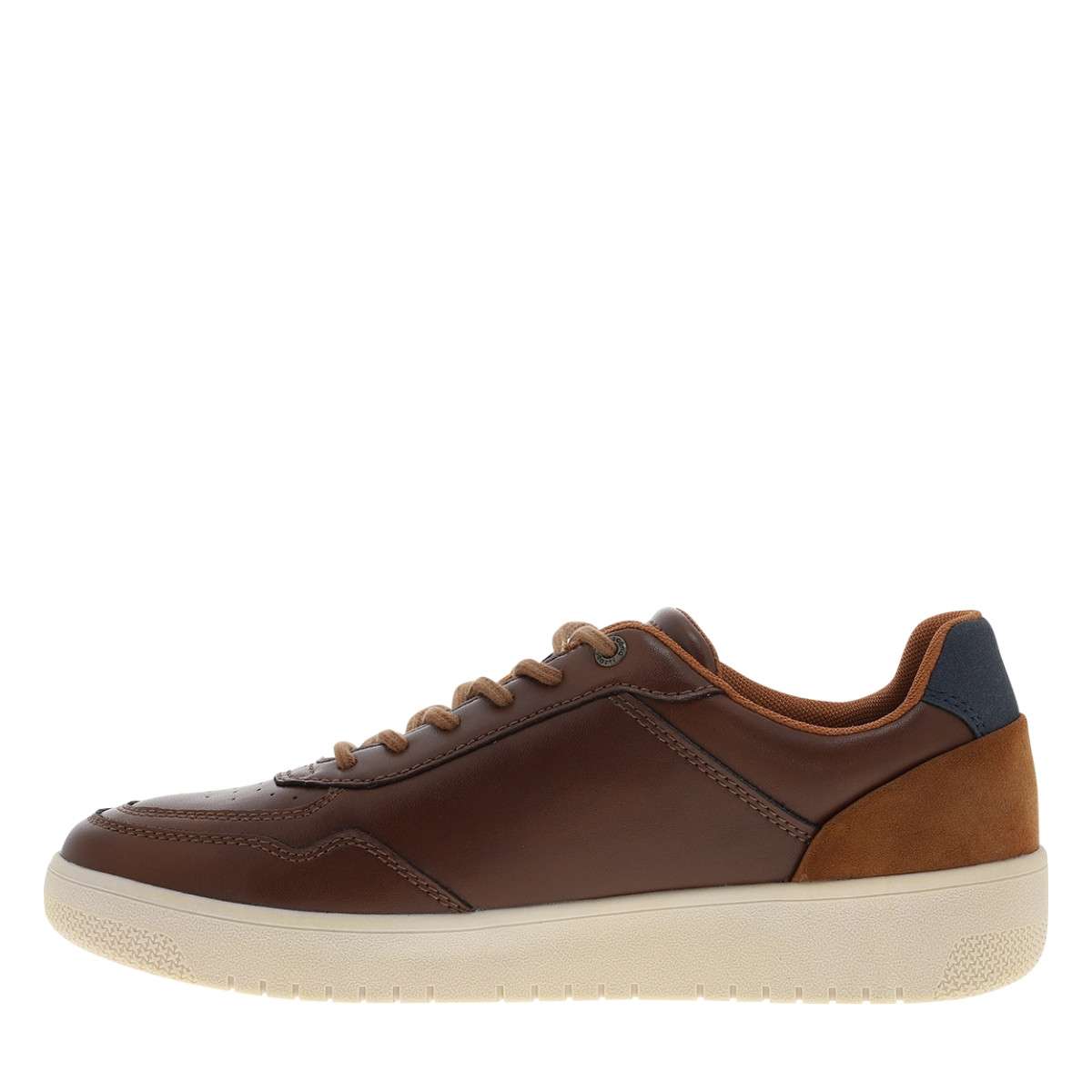 Sneakers talon plat bleu, BUGATTI