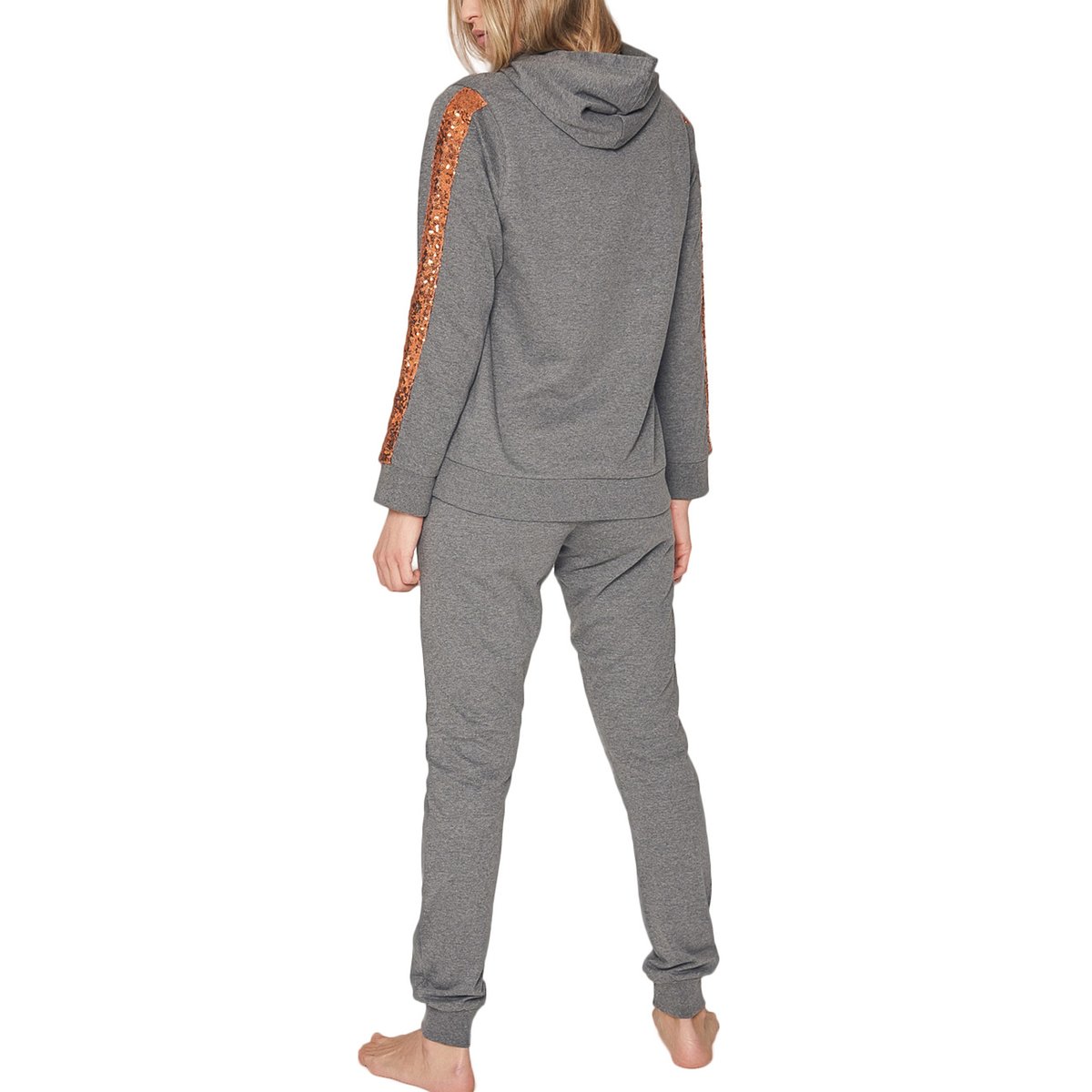 Pyjama pantalon sweat capuche Bright gris, ADMAS