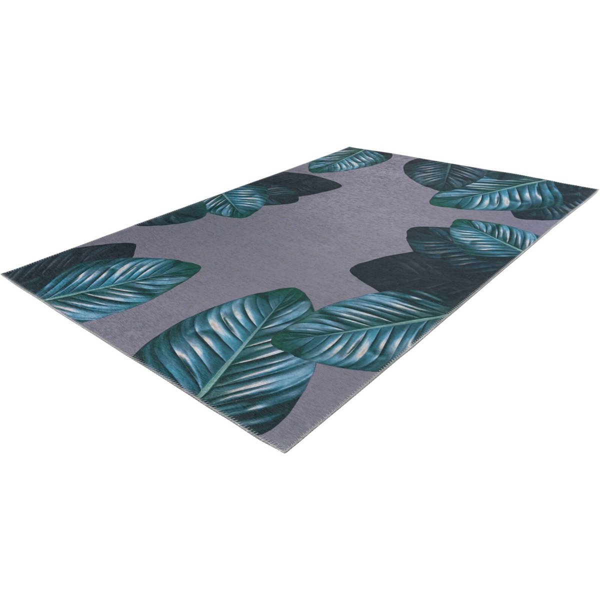 Tapis rectangulaire, TROPICAL noir, vert, ARTE ESPINA