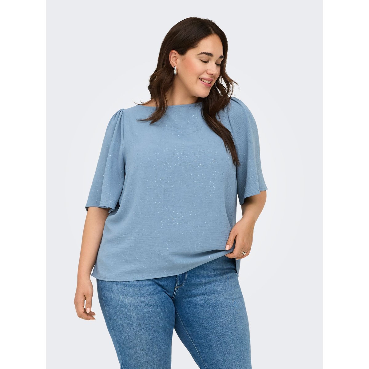 Blouse faded denim, ONLY CARMAKOMA