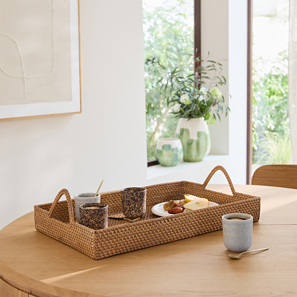 Lot de 4 tasses en grès mat, Rusty marron beige, AM.PM