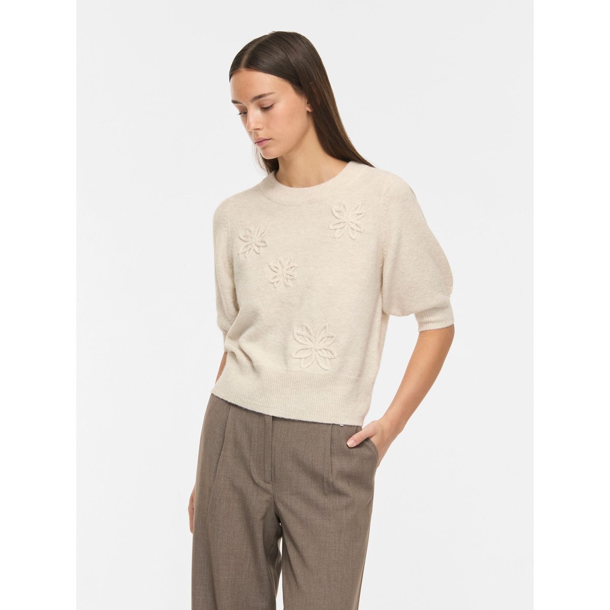 Top En Maille beige - birch1, VILA