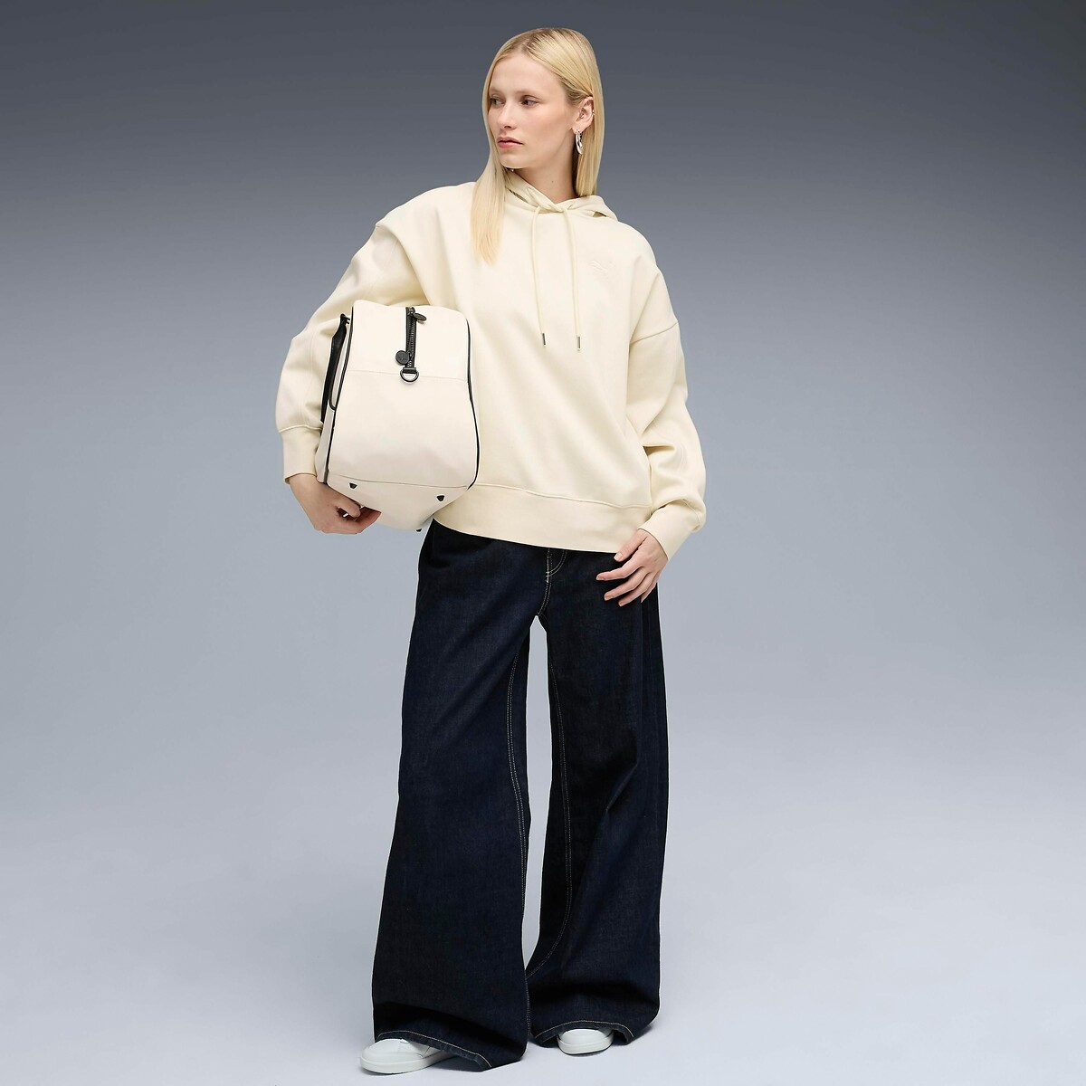 Sweat à capuche HER ecru, PUMA
