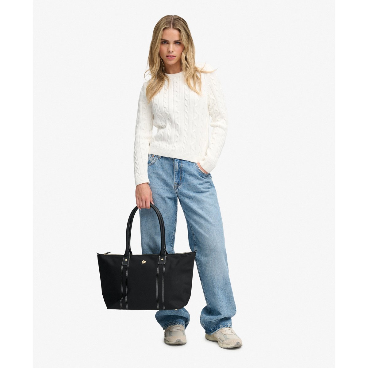 Tote Bag en Nylon SD&Co noir, SUPERDRY