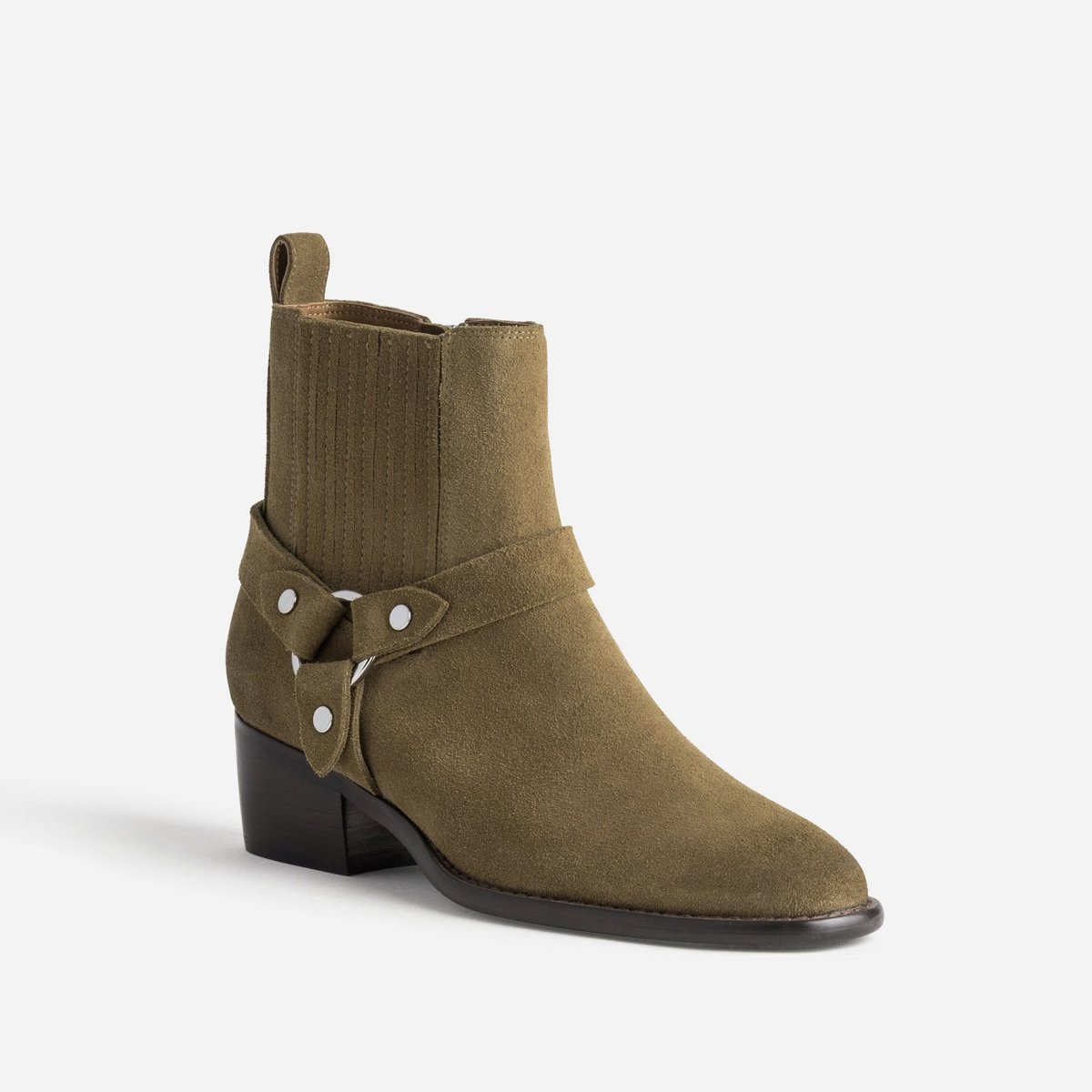 Boots en cuir LAORA taupe, ERAM