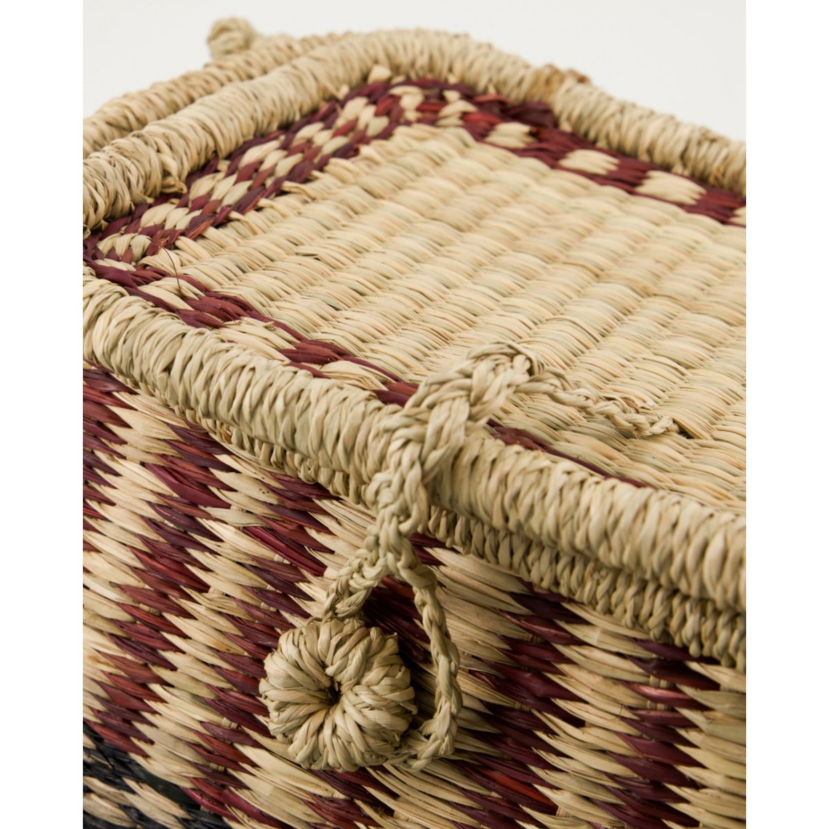 Panier de rangement en jonc de mer marron, naturel, HOUSE DOCTOR