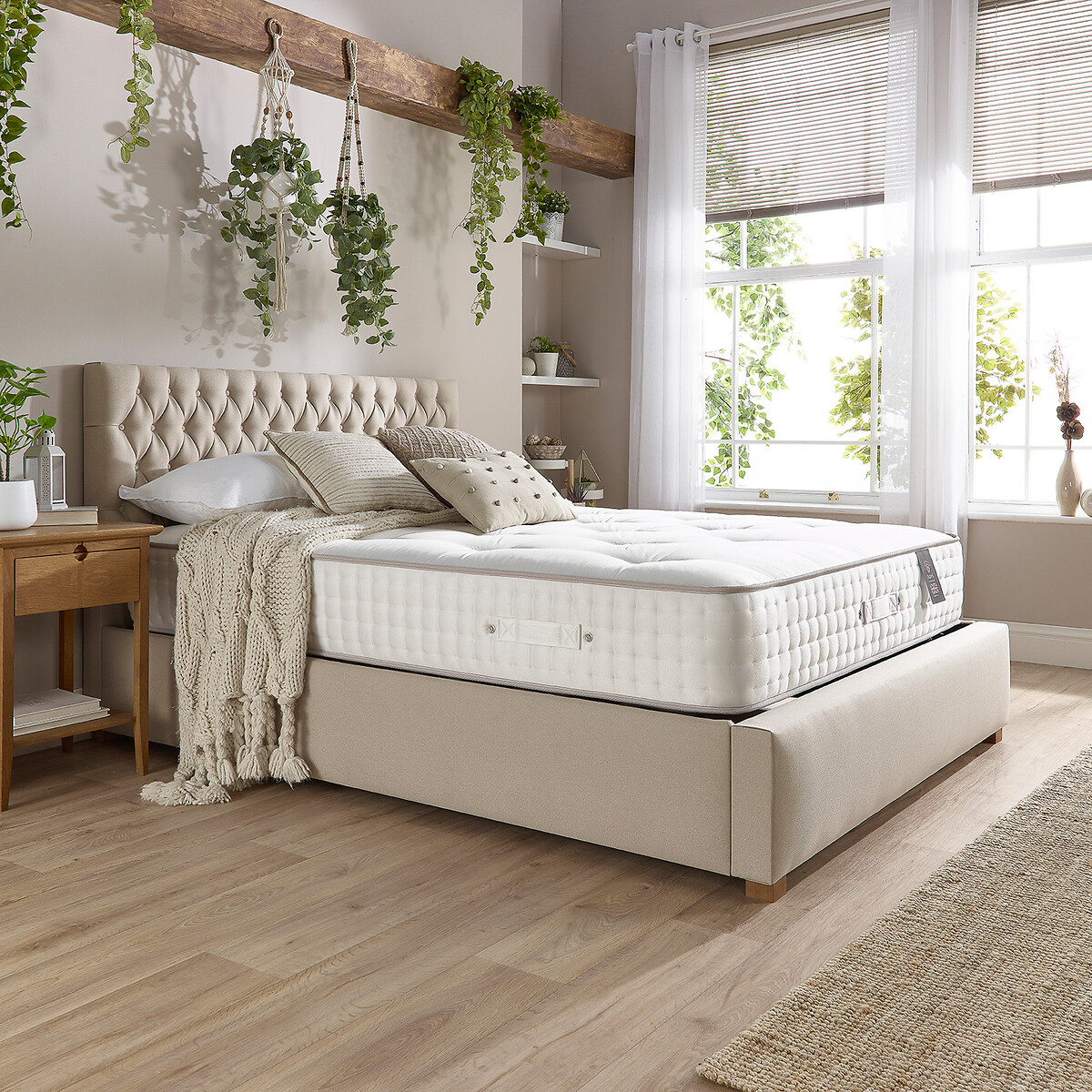 Aspire Luxury 7000 Pocket Natural Wool & Cashmere Mattress white, ASPIRE