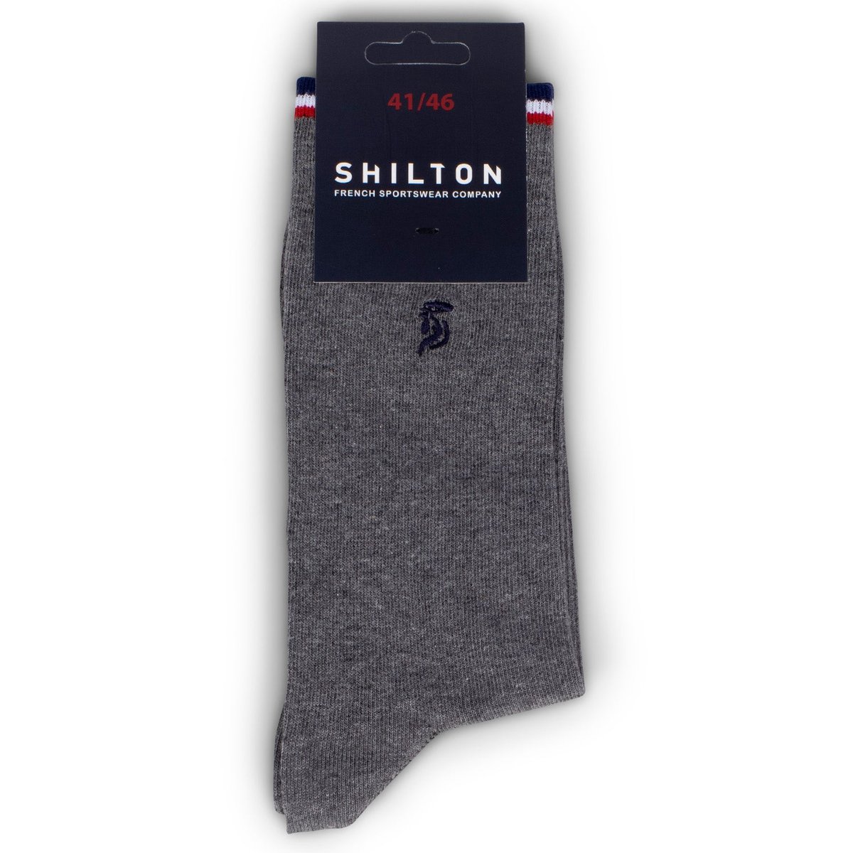 Chaussettes uni BASIQUE gris, SHILTON
