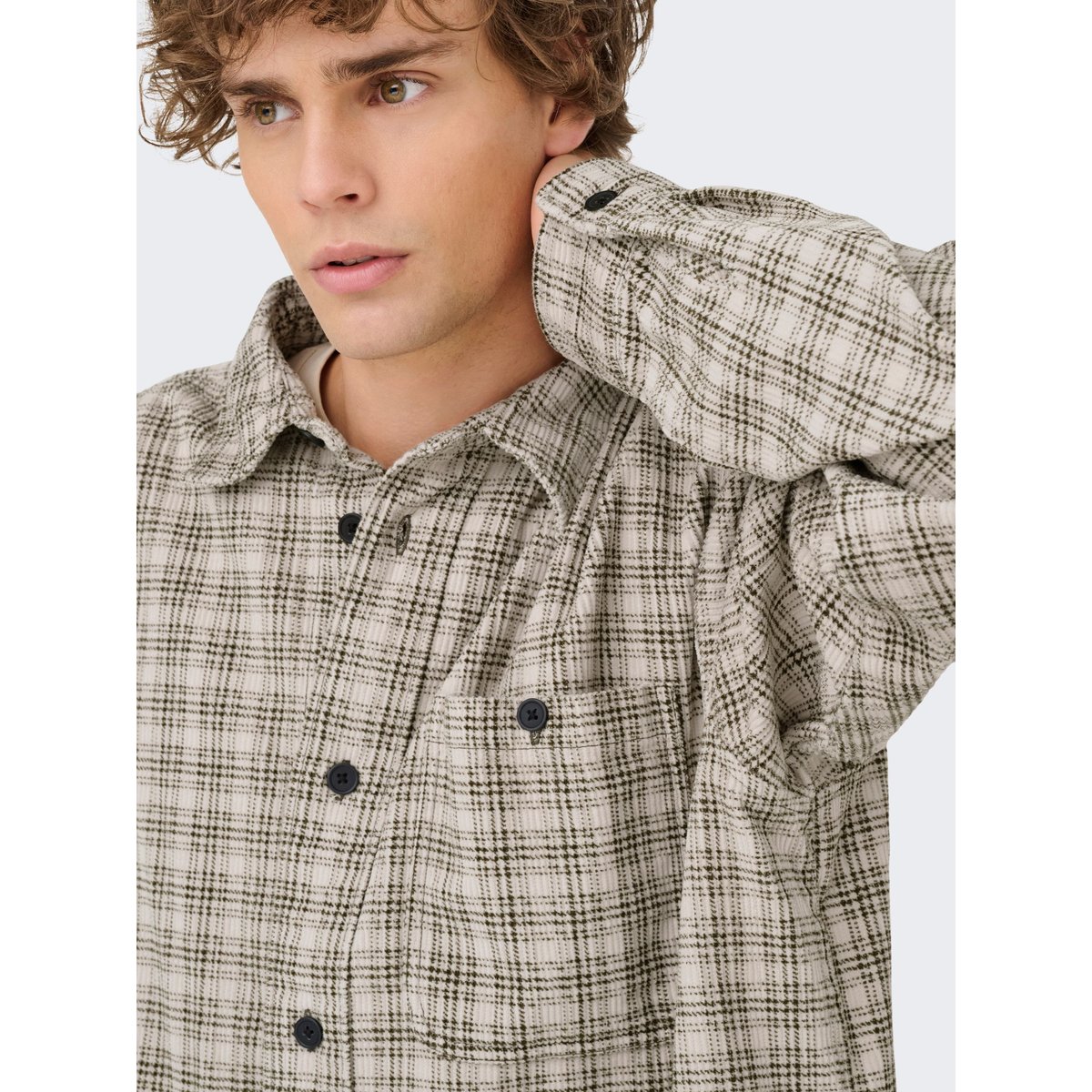 Chemise olive night, ONLY & SONS