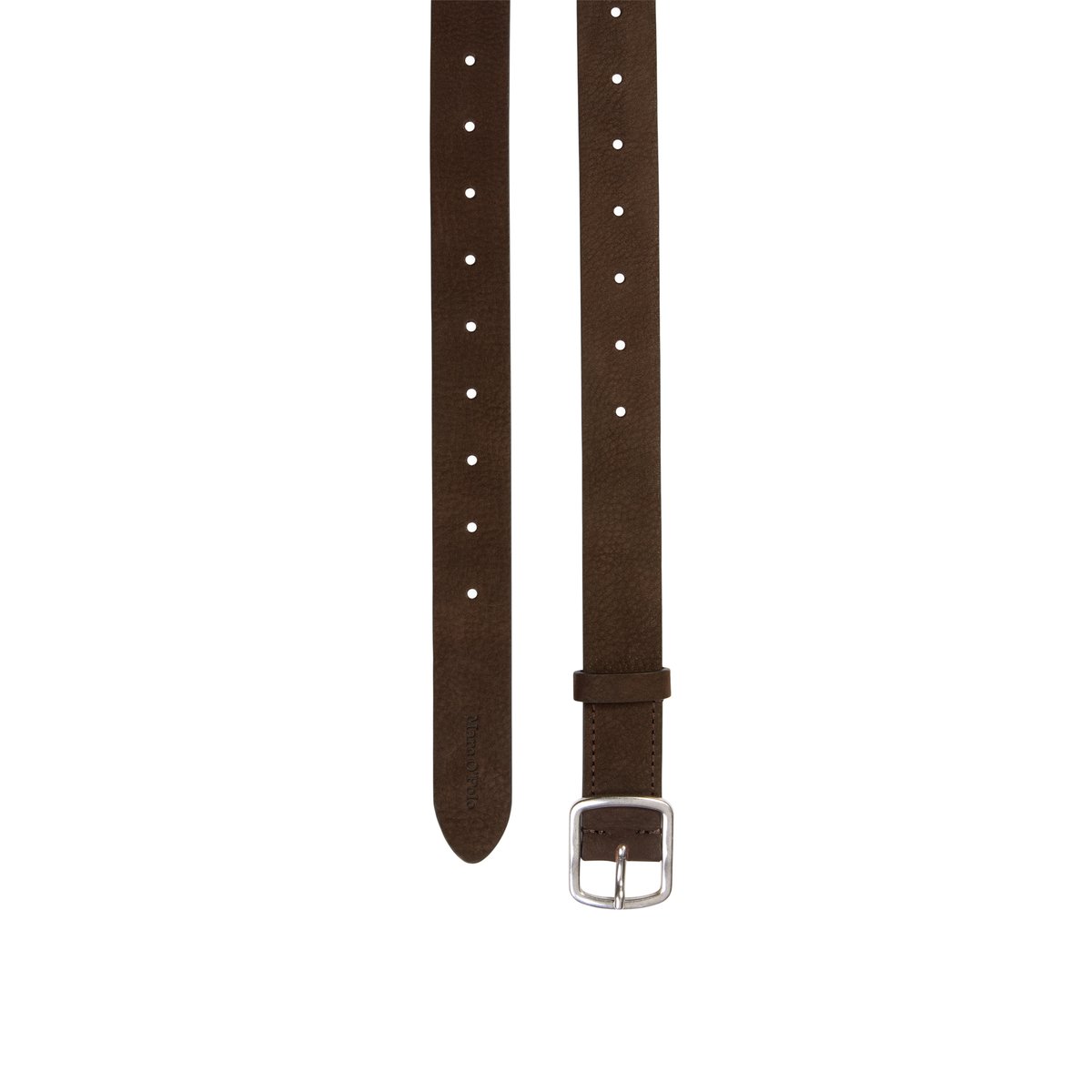 Ceinture avec des trous sur toute la longueur marron foncé, MARC O'POLO
