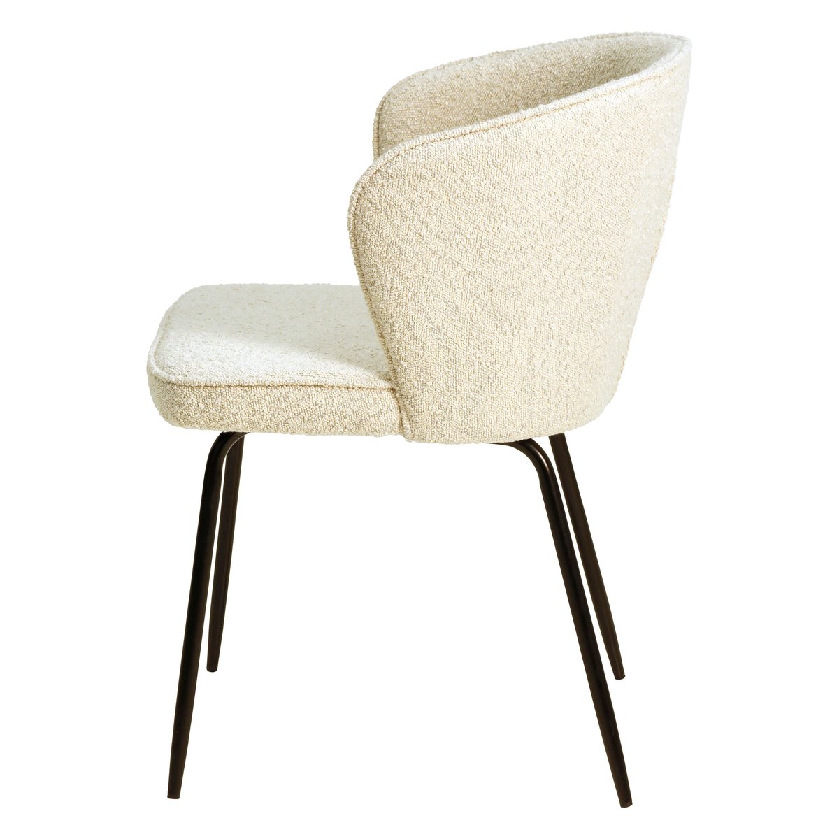 Chaise repas effet laine bouclette sable, ZAGO