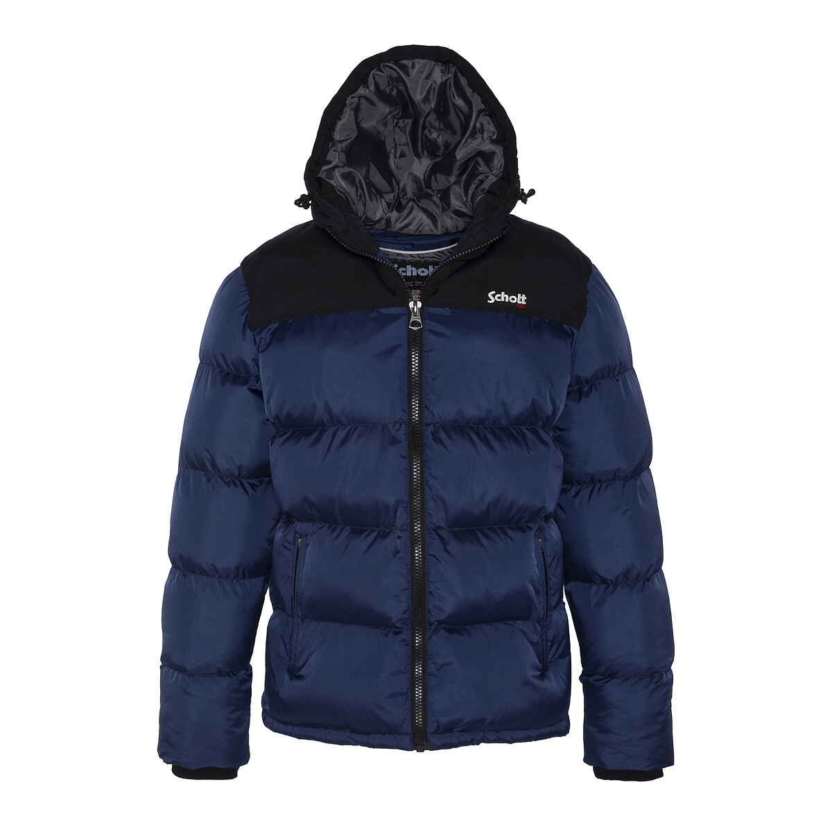 Doudoune bi-colore à capuche Utah 2 bleu roi, SCHOTT