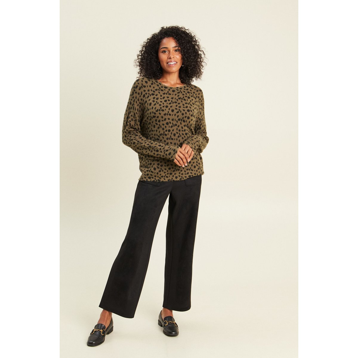 Pantalon aspect daim noir, BREAL