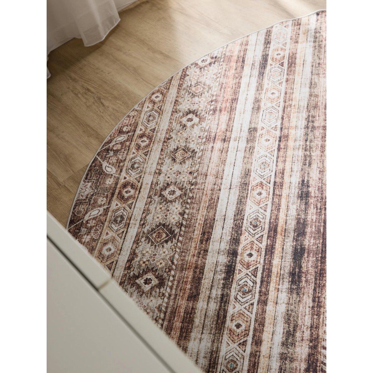 Tapis rond lavables GEORGE marron, BENUTA 