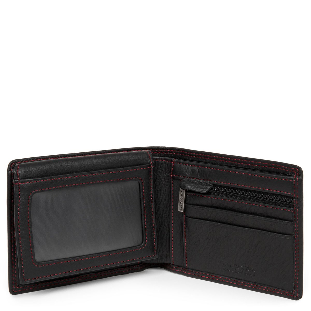 Porte-cartes SOFT VINTAGE HOMME noir - rouge, LANCASTER