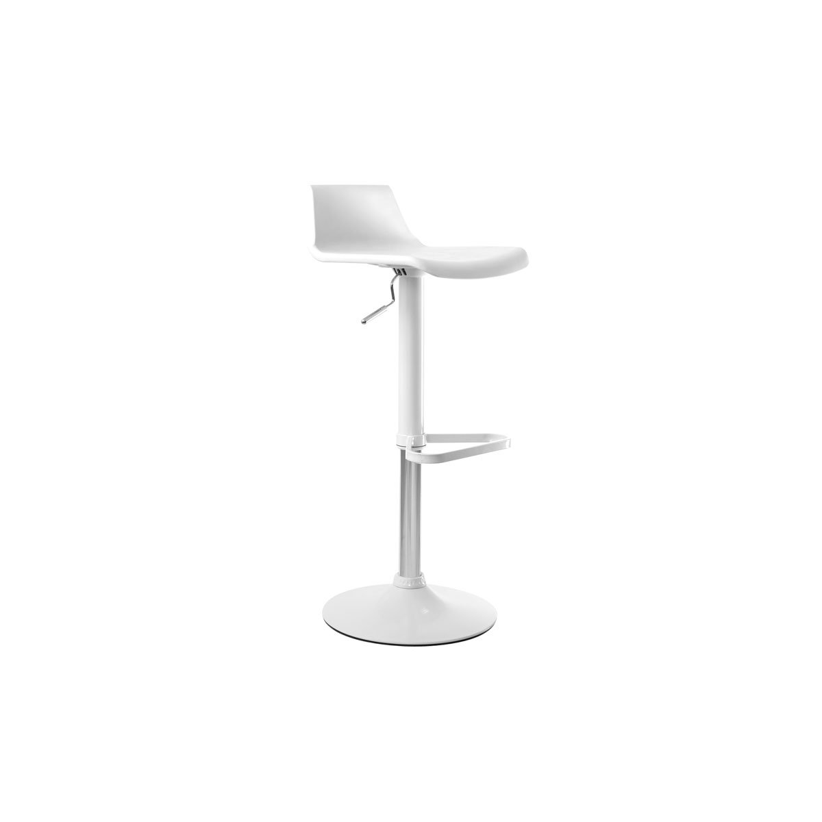Tabourets de bar réglables 360° (lot de 2) KRONOS blanc, MILIBOO