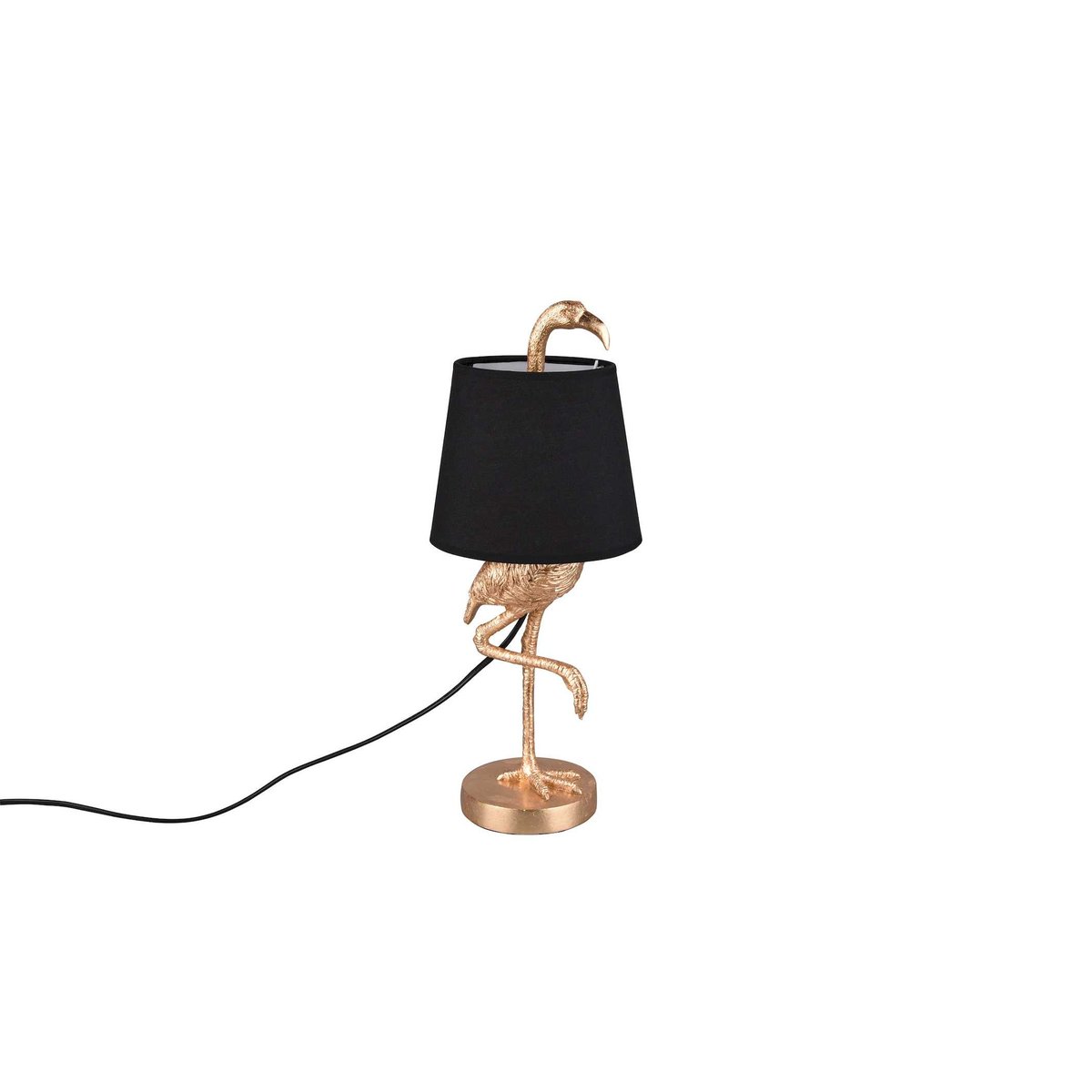 Lampe design baroque, LOLA noir, TRIO