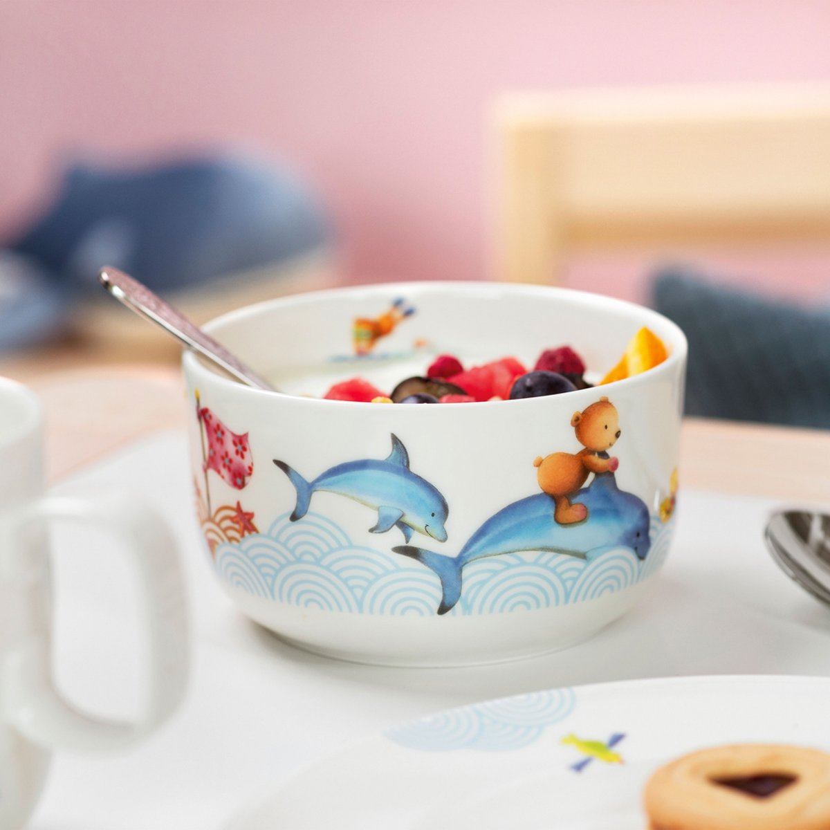 Bol À Céréales Pour Enfant KIDDY BEARS bleu, VILLEROY & BOCH