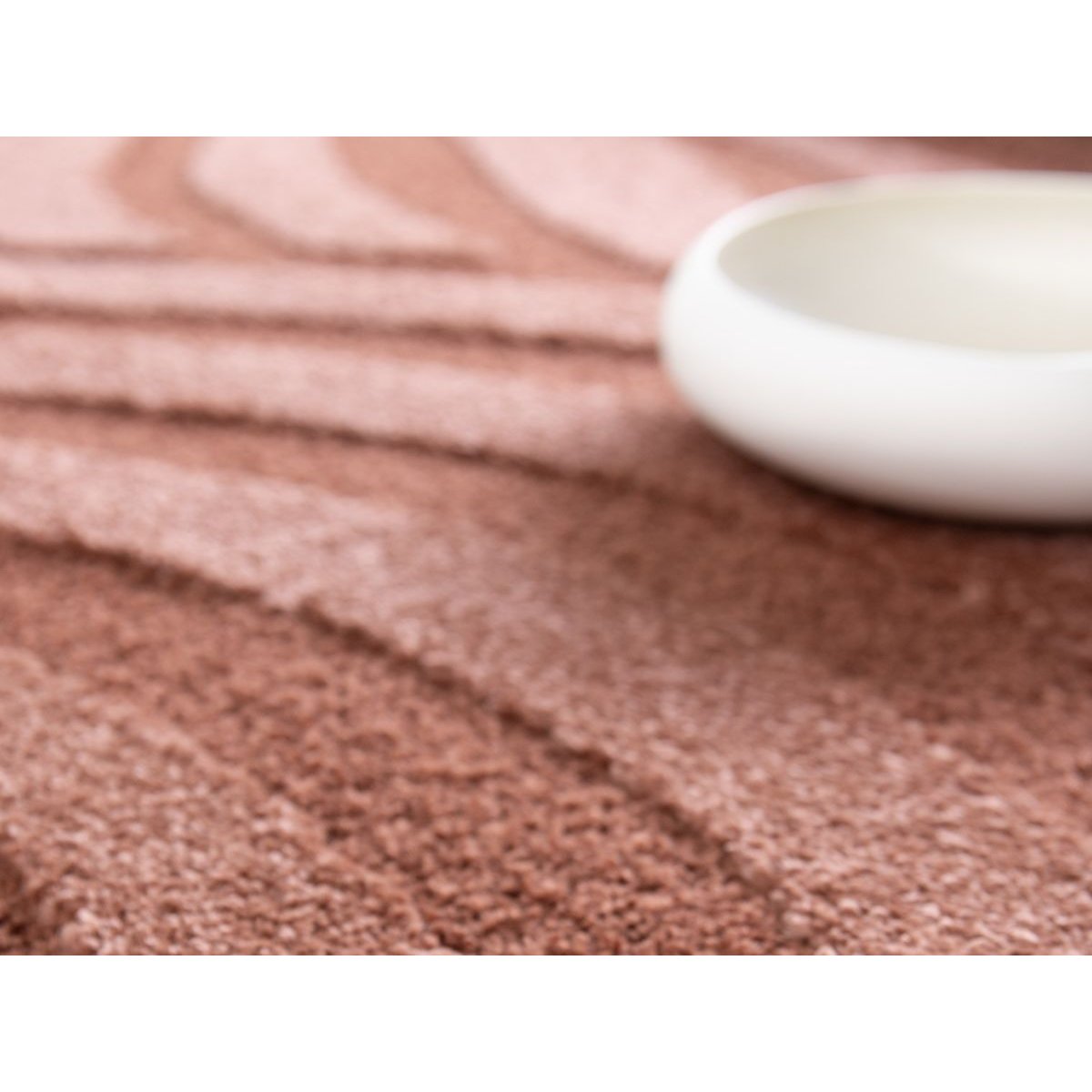 Tapis poils ras style bohème, AVALON rouge, BOBOCHIC
