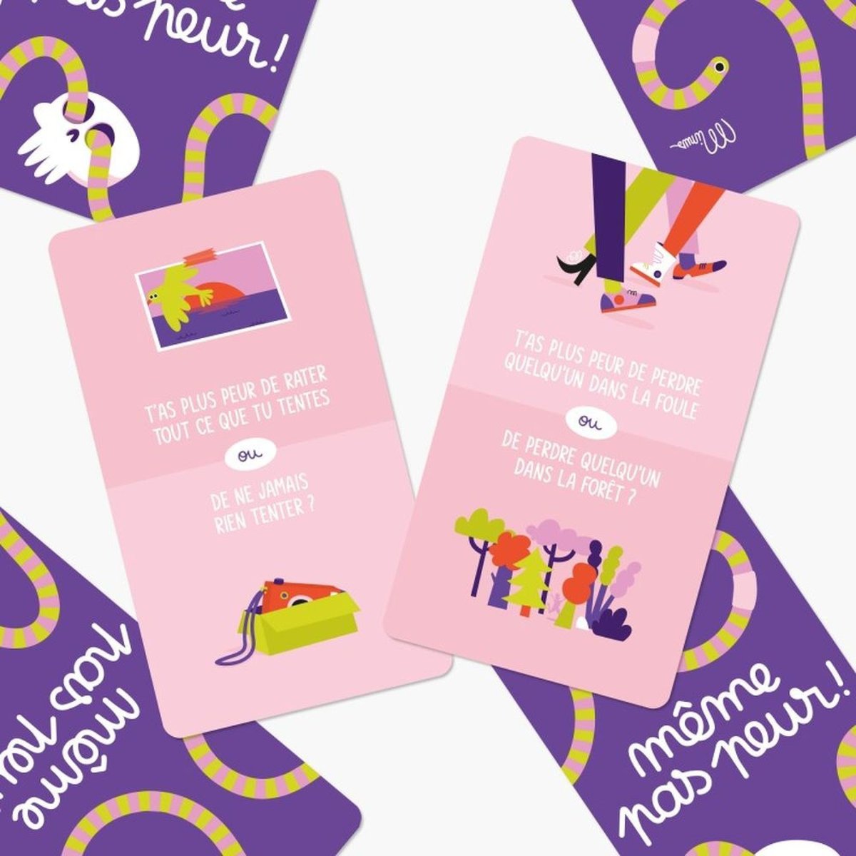 Jeu de cartes - Même pas peur ! violet, MINUS EDITIONS
